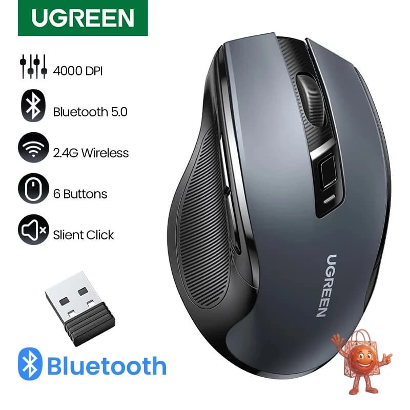 Mouse UGREEN 4000 DPI: ¿Vale la pena este silencioso inalámbrico?