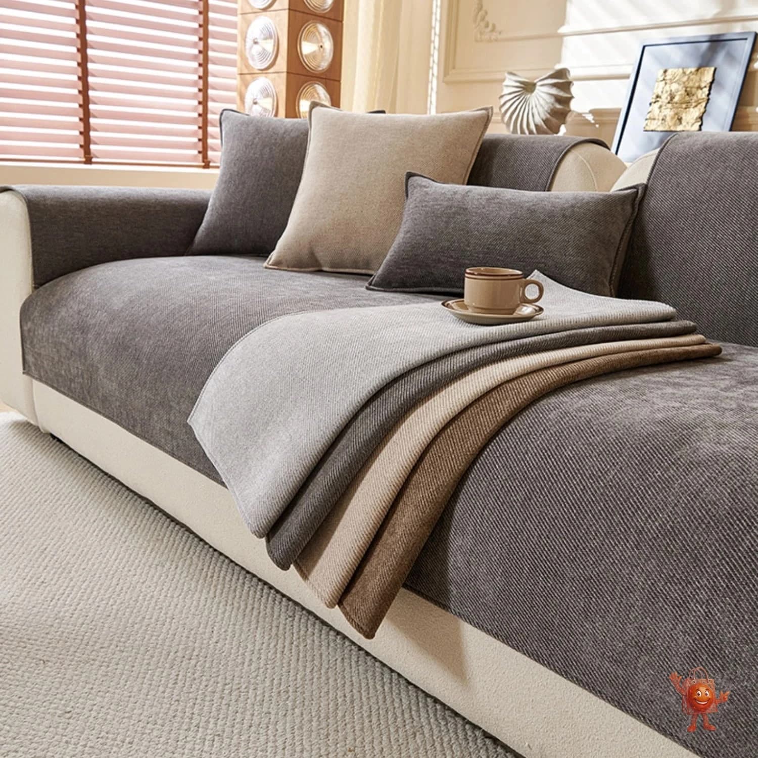 I tested this $8 non-slip sofa cover - Here's my honest take