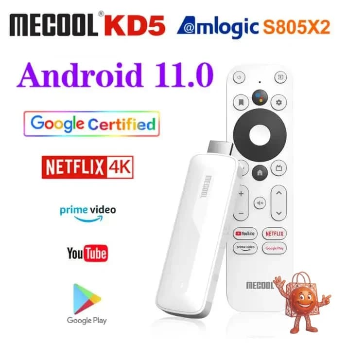 Mecool KD5: Android TV Stick que Transforma tu TV en Smart TV por €23