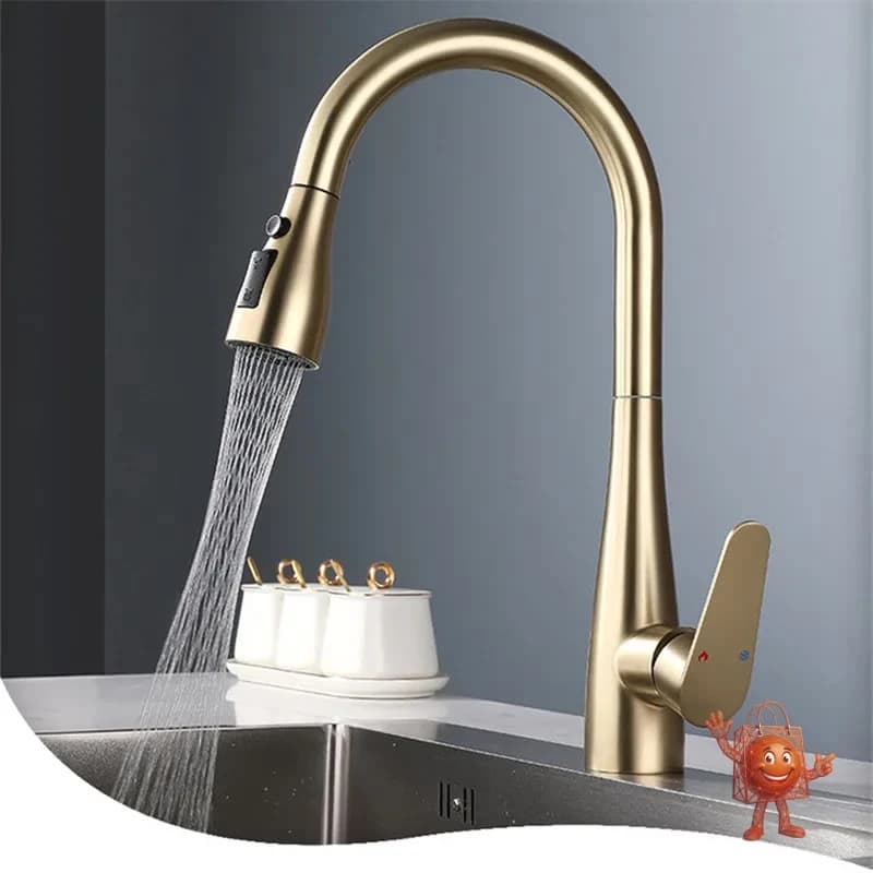 SUS304 Kitchen Faucet Review: Is This Gold Pull-Out Tap Worth $54?