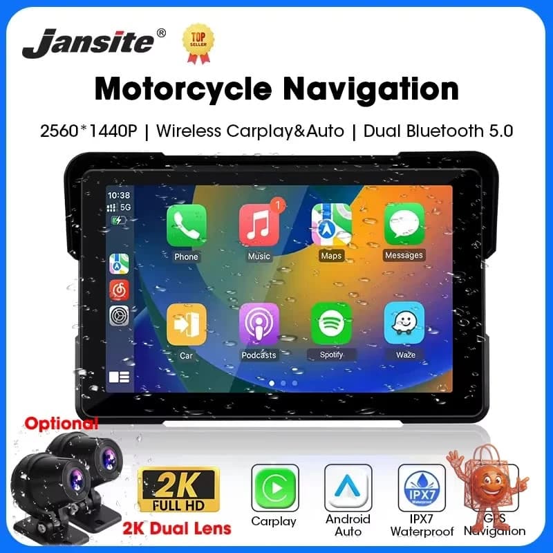Jansite Motorcycle CarPlay Display: Is This $50 Screen Worth It?