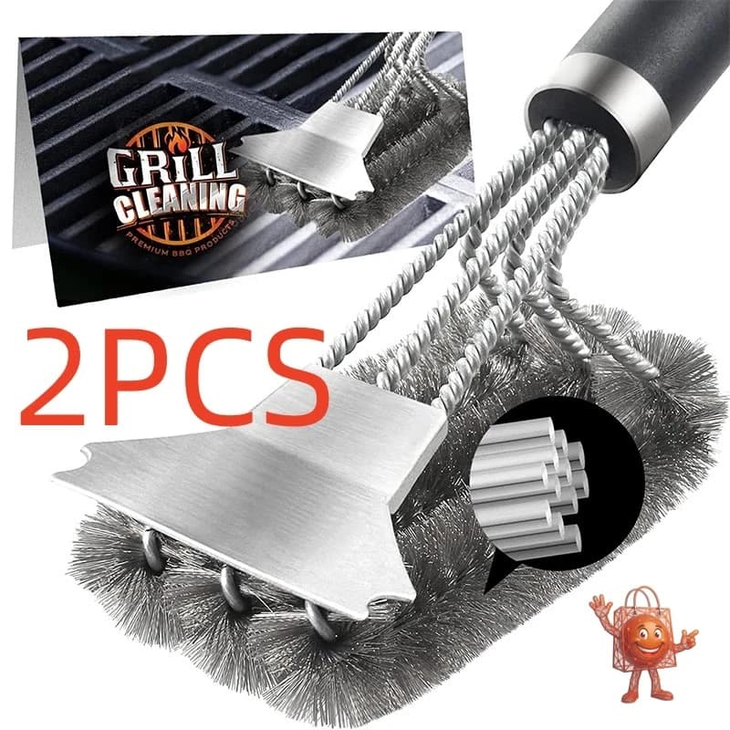 Cepillo para parrilla de acero inox a €8 — ¿Vale la pena?