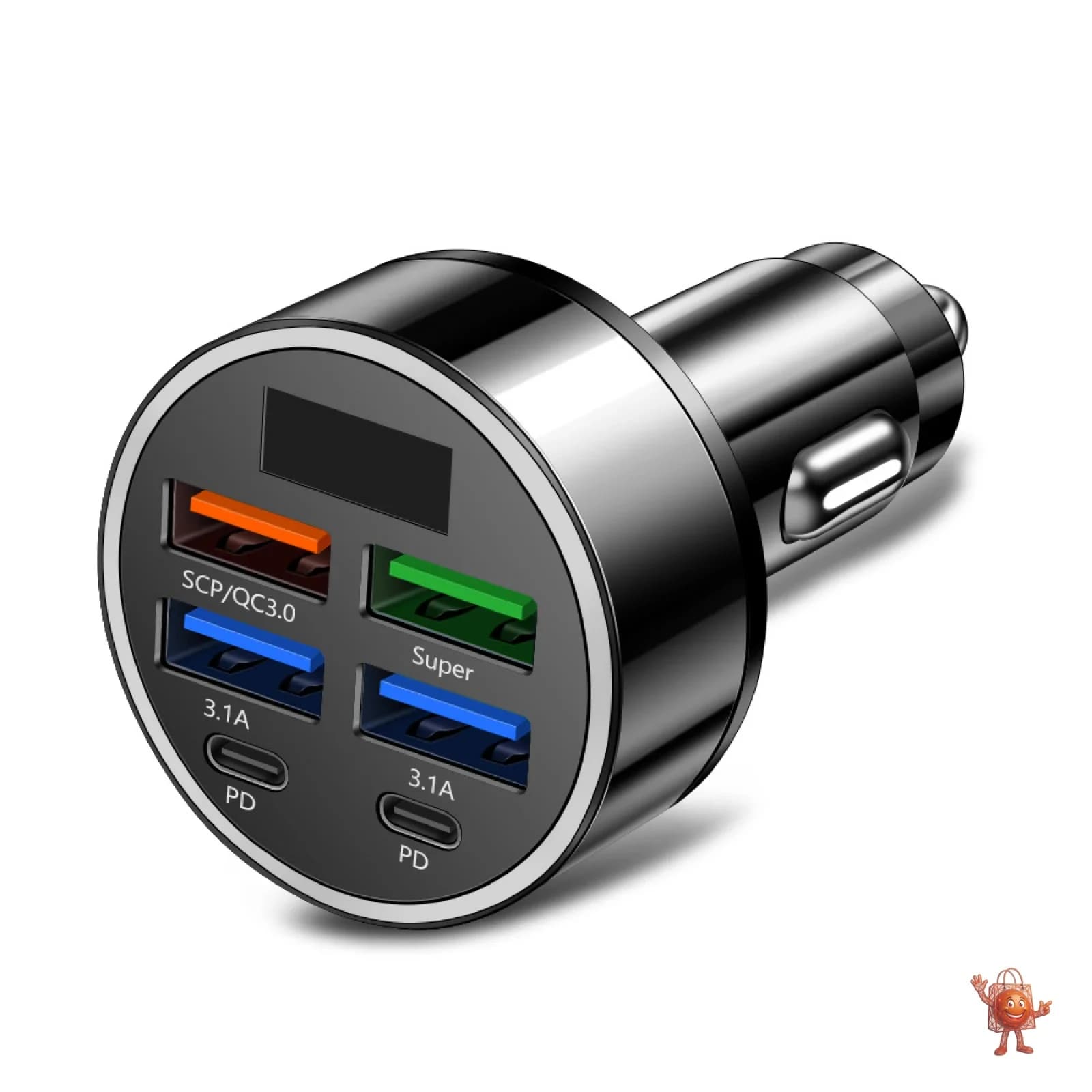 6-Port USB Car Charger with QC3.0 for $2.30 — Worth It?