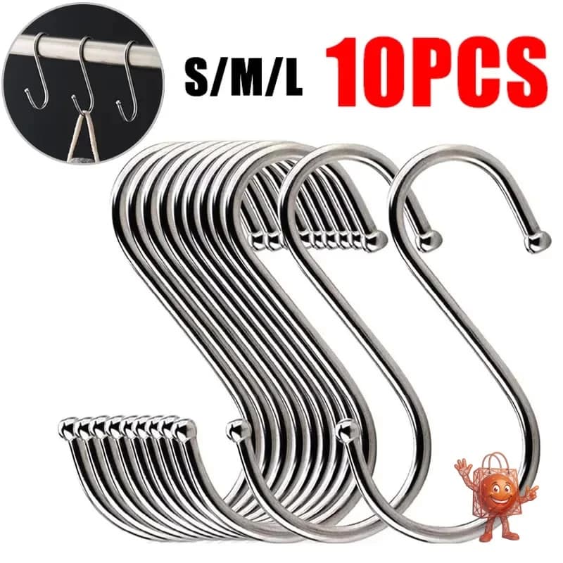 10 Stainless Steel S-Hooks for $3: Surprisingly Solid