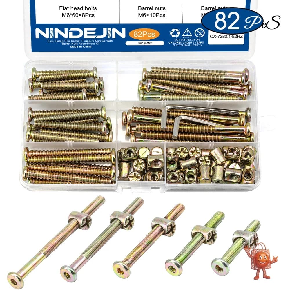 82-Piece M6 Furniture Screw Kit: Honest Review
