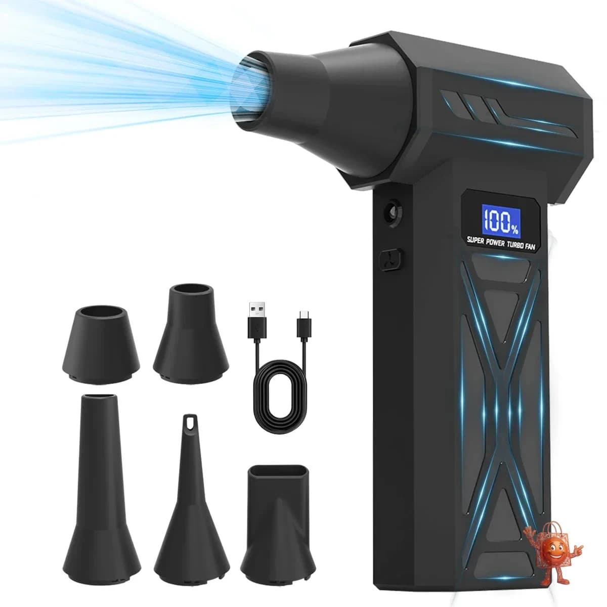 Soplador inalámbrico turbo 2025: ¿vale €16 para limpiar tu PC?