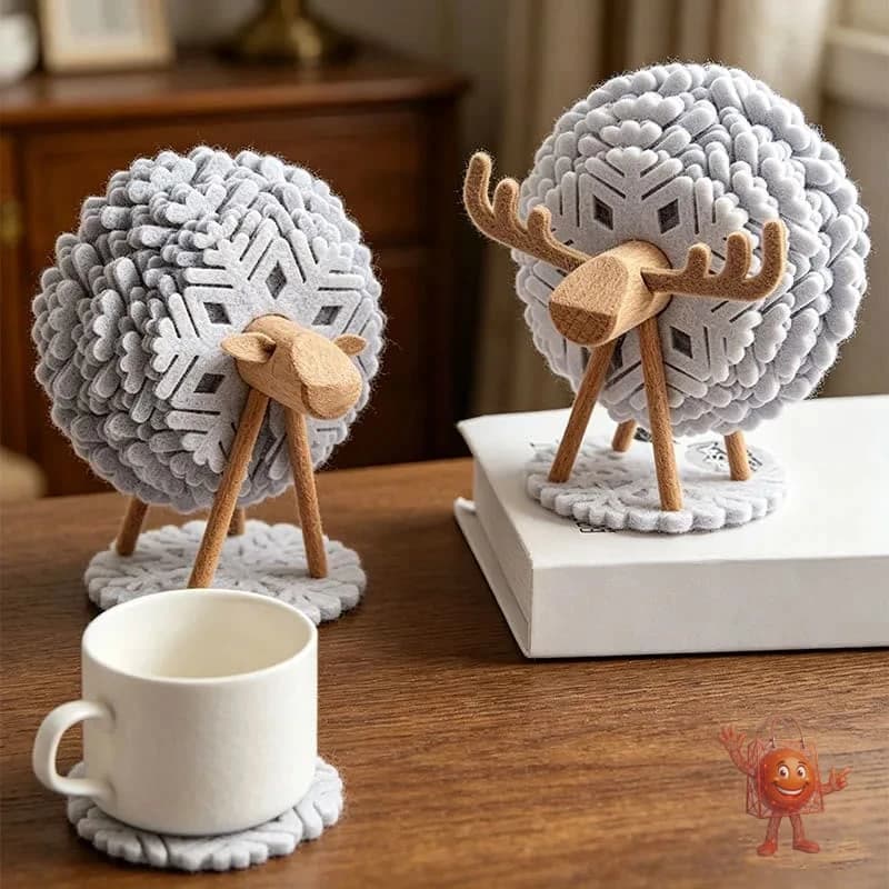 Sheep-Shaped Coaster Set: Cute, Functional, and Under $5