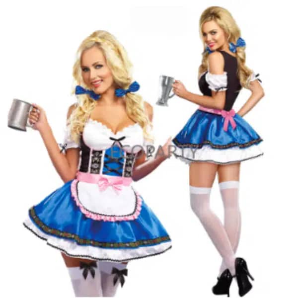Disfraz tradicional Dirndl bávaro para mujeres