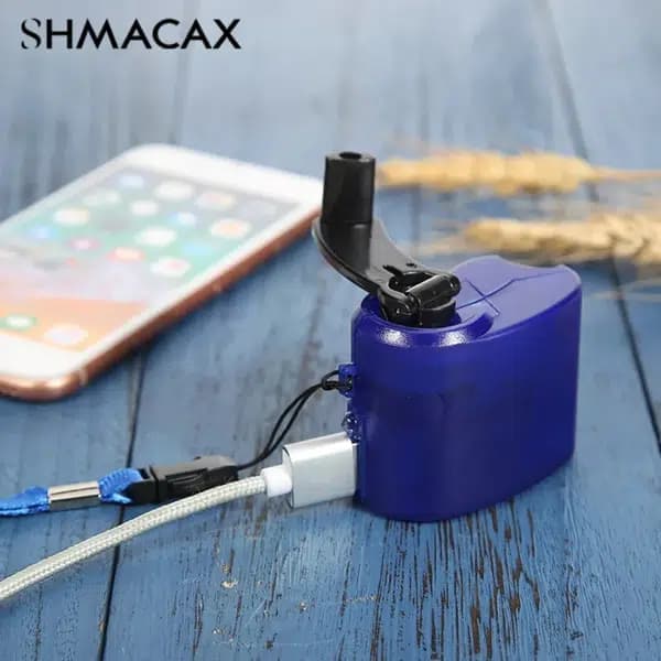Manual Emergency Charger with Hand Crank Dynamo 5.5V