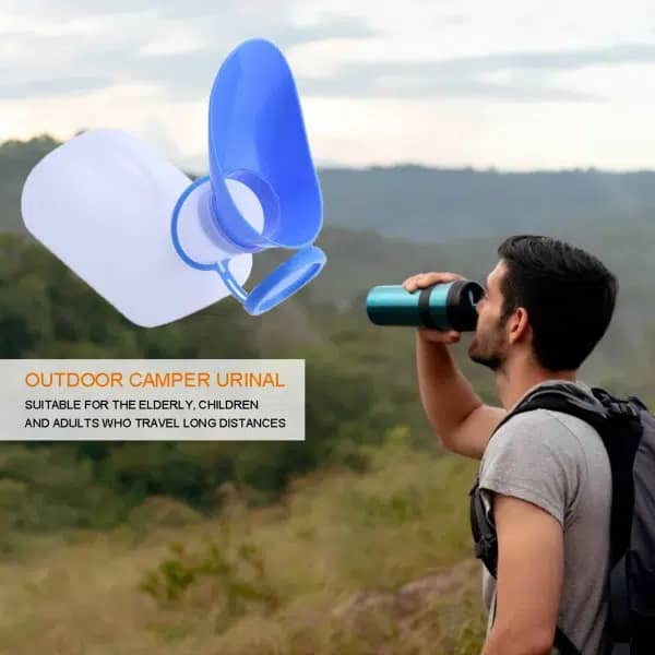 Portable Toilet with Storage Handle for Car and Outdoor Use – 1/2/3 Units