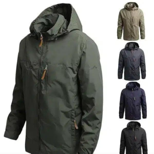 Abrigo militar para hombres impermeable – ideal para ciclismo y excursiones