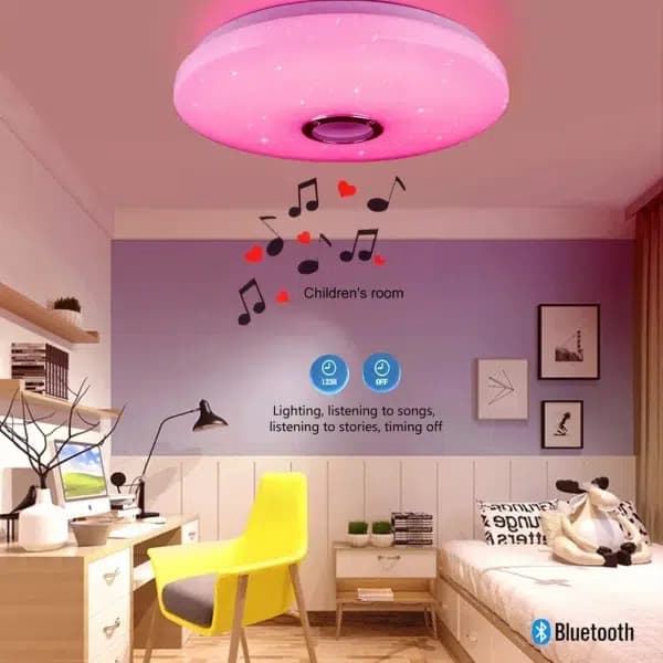 Lámpara de techo inteligente RGB con control remoto