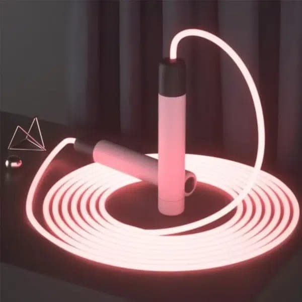 Glow Adjustable Jump Rope with LED Lights for Night Training