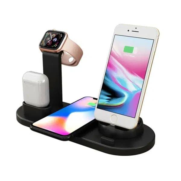 PYMH 3-in-1 Wireless Charger β Fast Charging Station for iPhone, Apple Watch and AirPods
