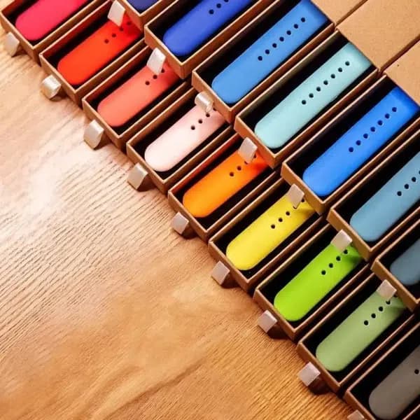 Silicone Band for Apple Watch – Compatible with Series 9, 8, 7, 6, 5, 4, 3, Ultra 2