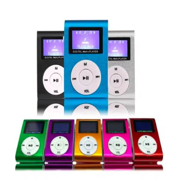 Mini reproductor de música MP3 con auriculares y soporte para tarjeta de memoria