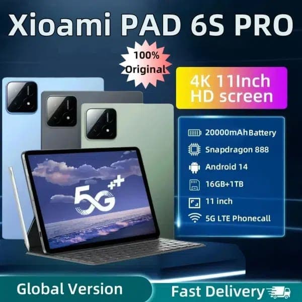 Tablet Xiaomi Pro 6S 2024 – 16GB+1TB con pantalla 11 pulgadas 4K