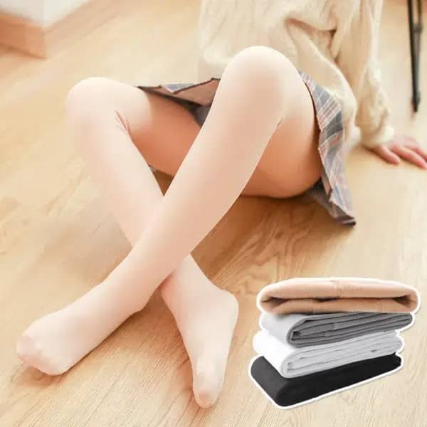Medias gruesas de lana cálida suave para niñas – súper elásticas y elegantes