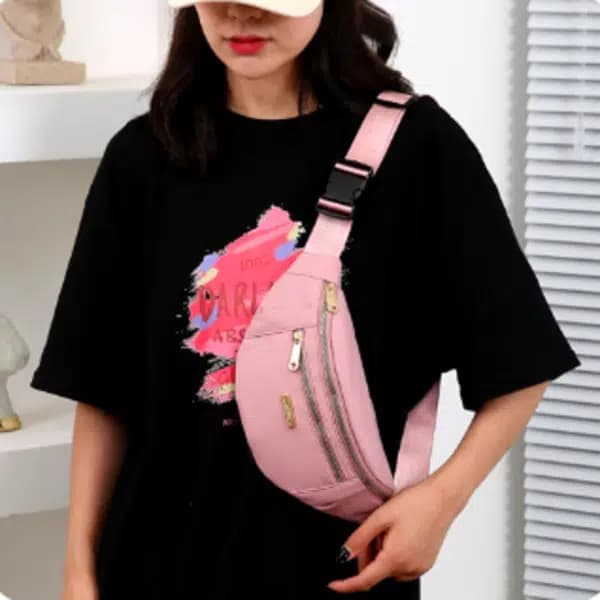 Waterproof Waist Bag for Women with Adjustable Strap