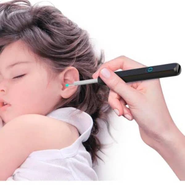 Endoscopio inalámbrico inteligente para limpiar oídos con auriculares y LED