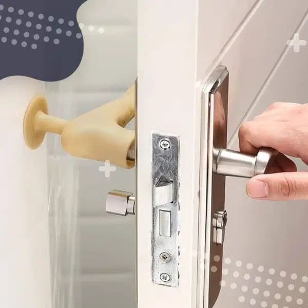 Protector anticolisión de silicona – Cubierta protectora para manija de puerta