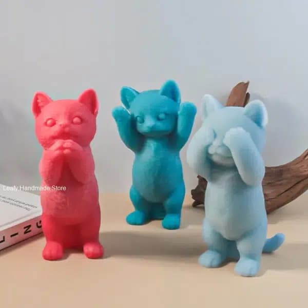 3D Cat Silicone Mold – for Aromatherapy, Chocolate and Ice