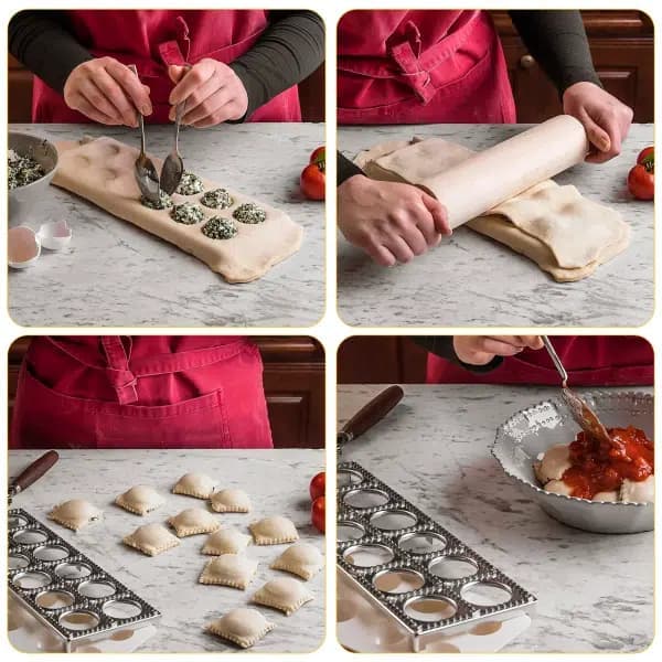 Molde de ravioles con 12 agujeros para hacer empanadas