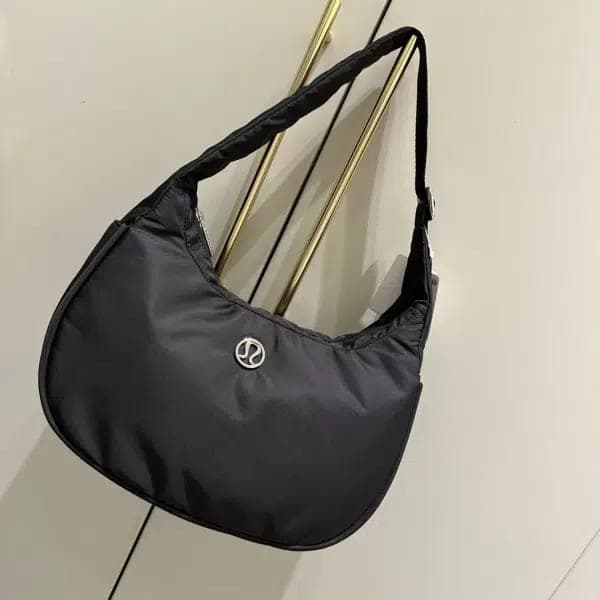 Black Nylon Shoulder Bag