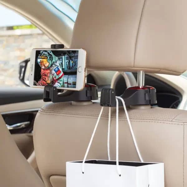 Hook Holder for Car Rear Seat - Smart Storage Solution