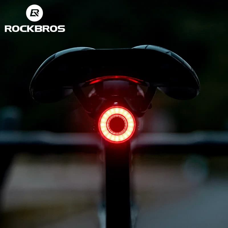 ROCKBROS: La luz trasera inteligente que todo ciclista necesita