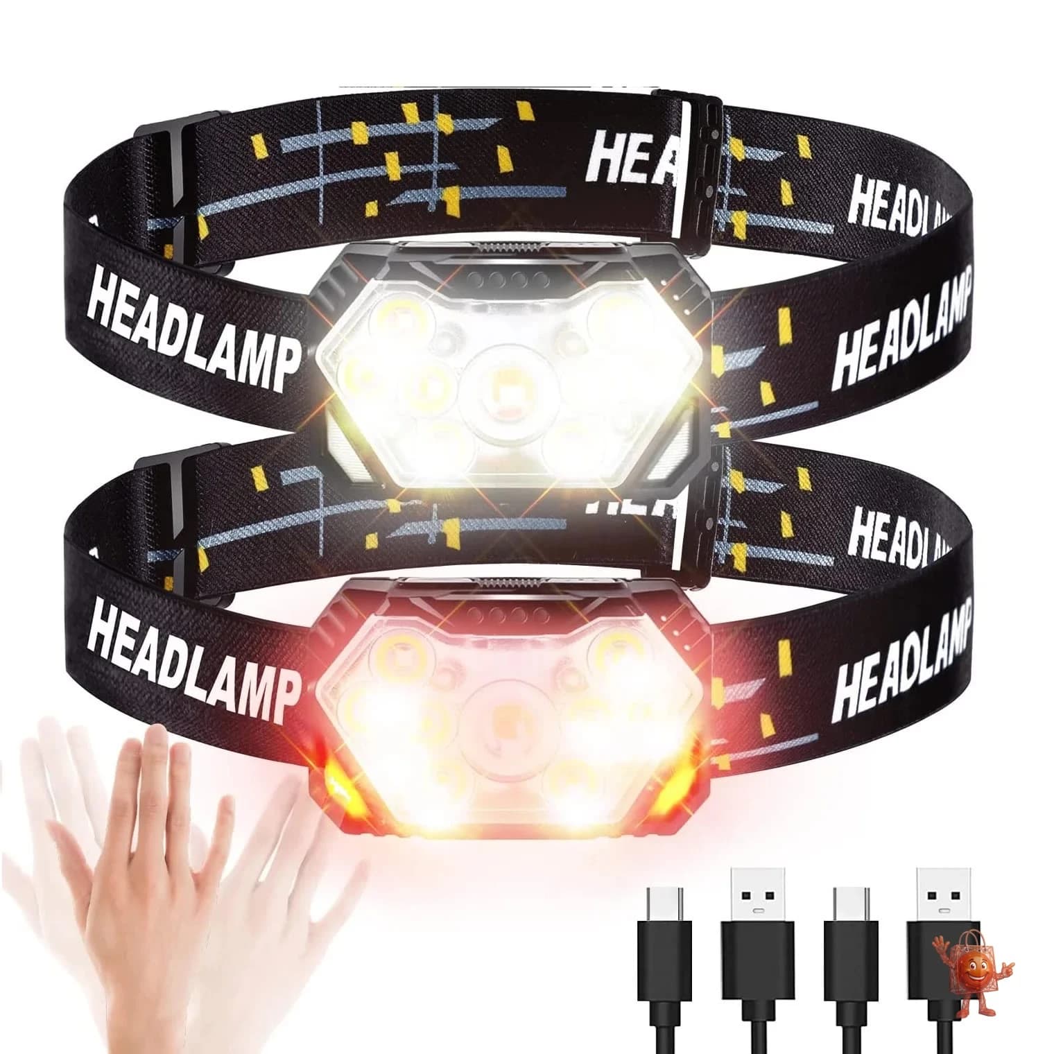 Probé esta Linterna Frontal de 9 LEDs con Sensor y te Cuento Todo