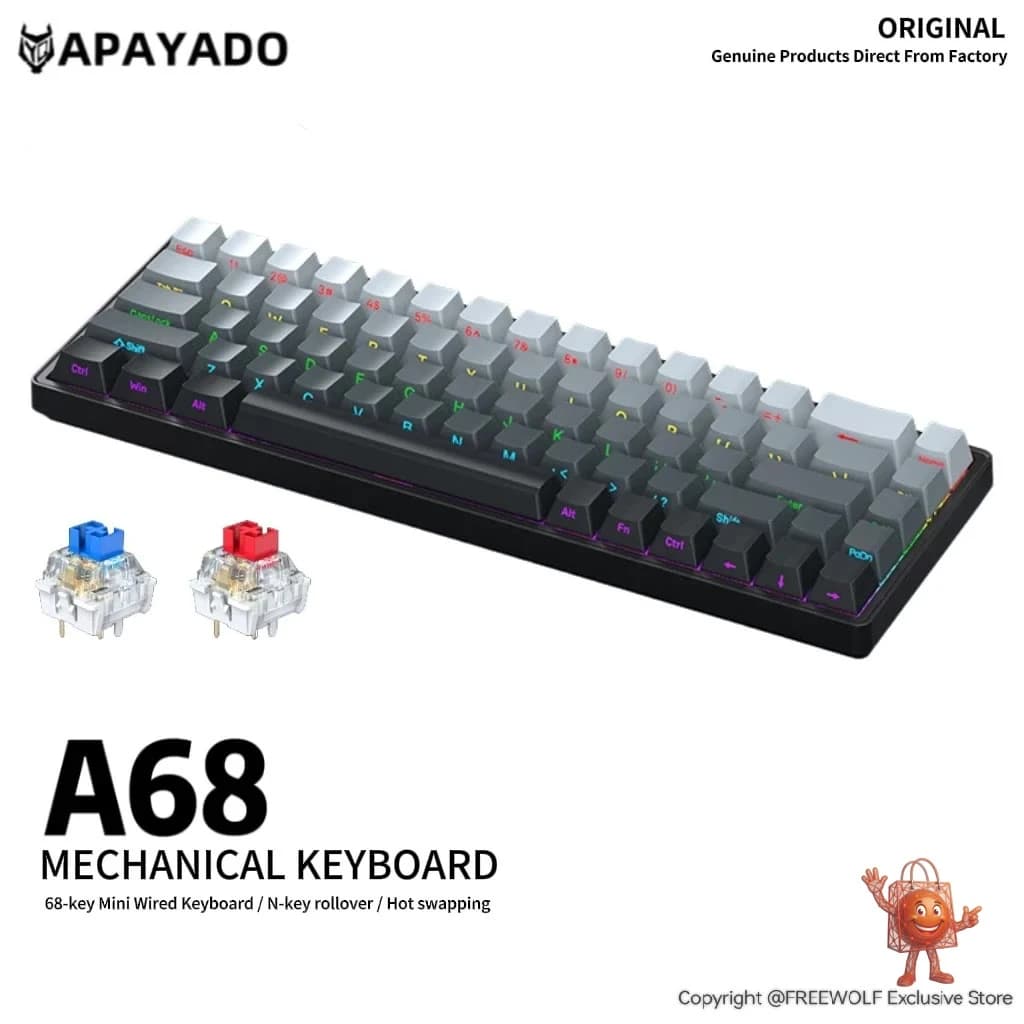 APAYADO A68: Teclado Mecánico RGB que Probé por 3 Semanas