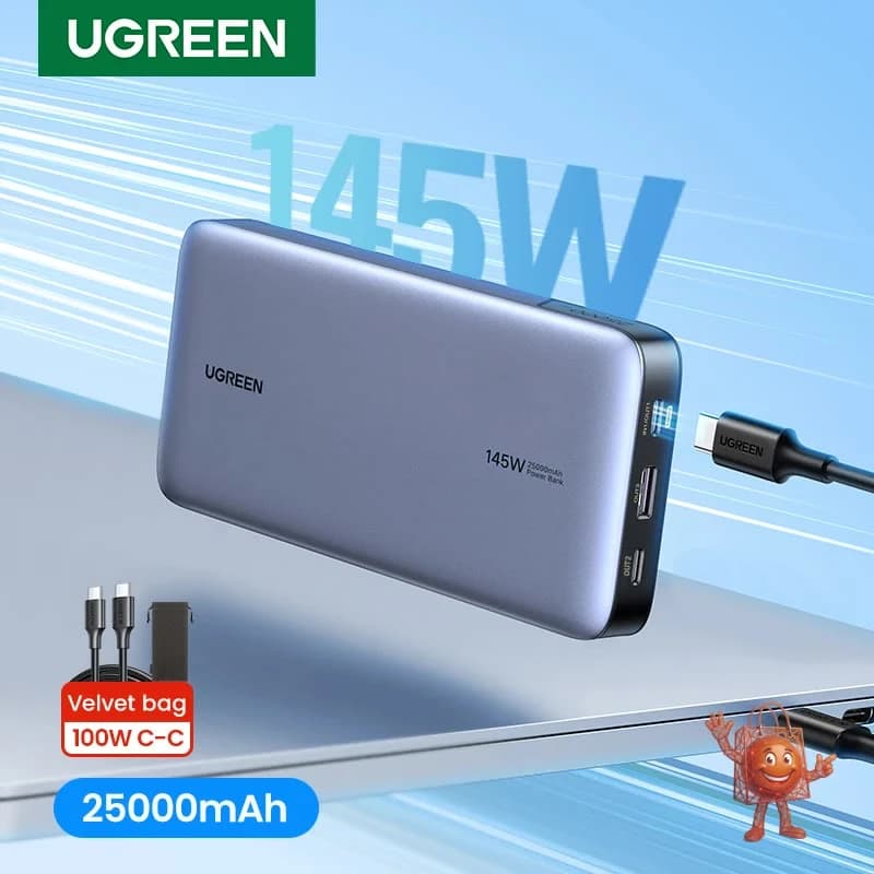 UGREEN PowerBank 140W: Carga Laptops y Móviles en Minutos