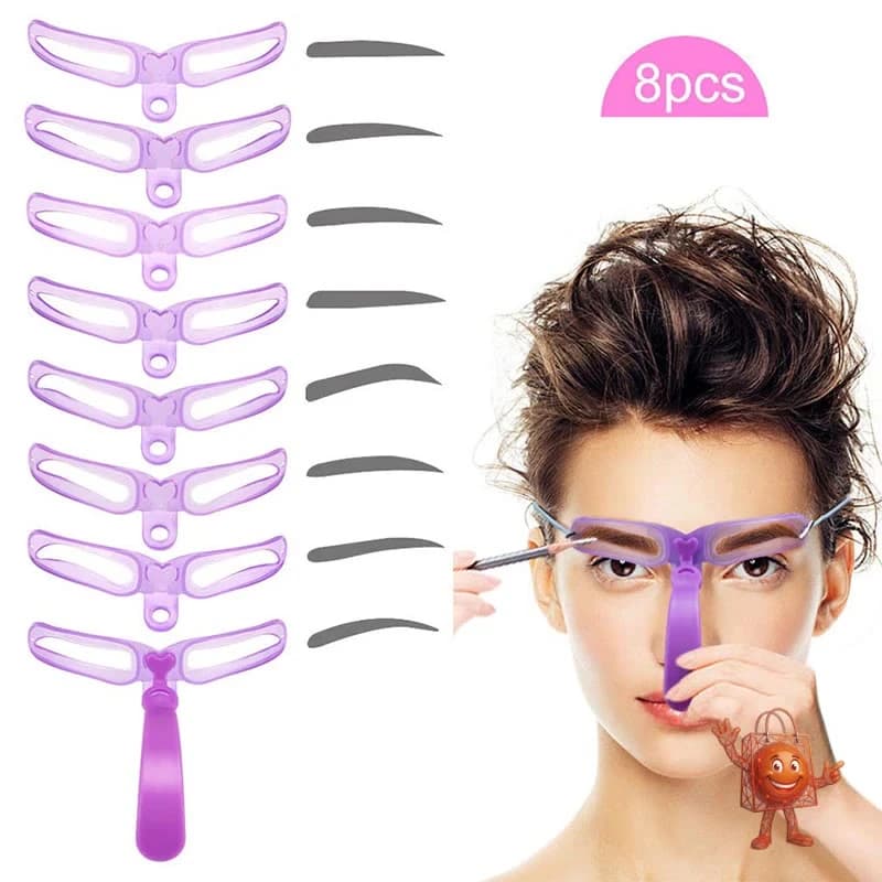 8 Plantillas para Cejas Perfectas por Solo €1.59