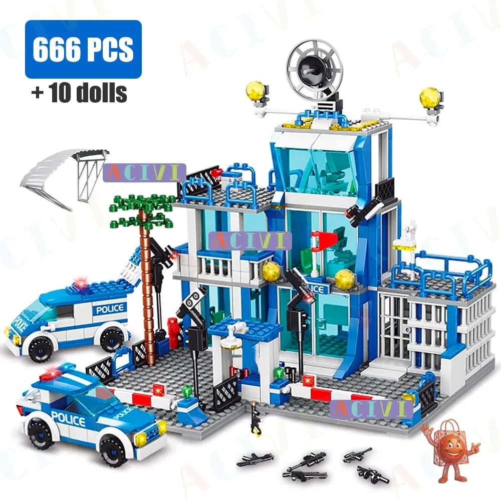 SWAT Police Station 585-Piece Set: Budget LEGO Alternative Review