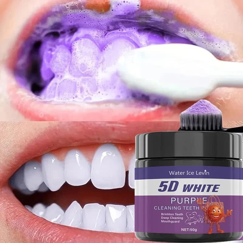 Probé esta pólvora morada para blanquear dientes por €2 - Mi experiencia