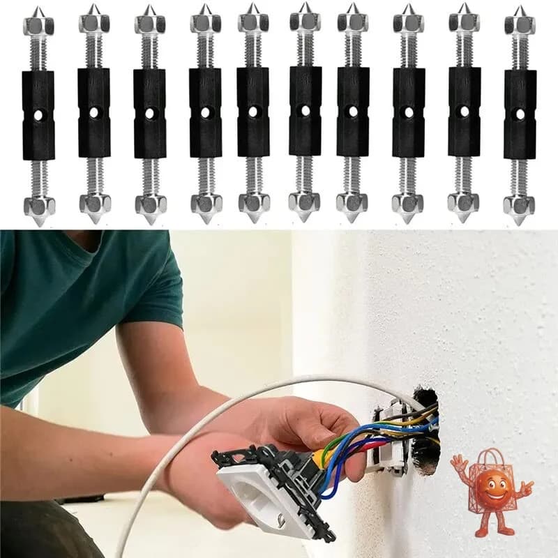 10-Pack Outlet Box Repair Screws - Actually Work for $4.49