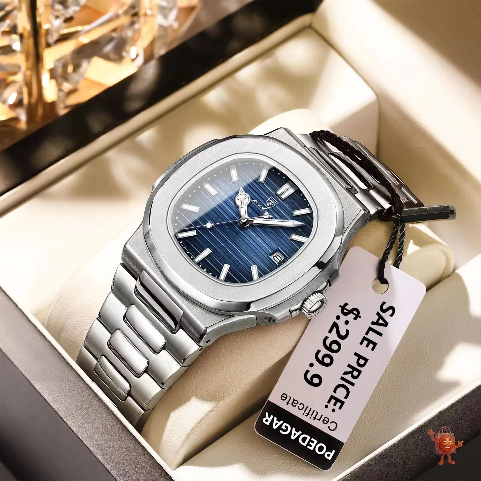 POEDAGAR Square: ¿Vale la pena este reloj cuadrado por €8?