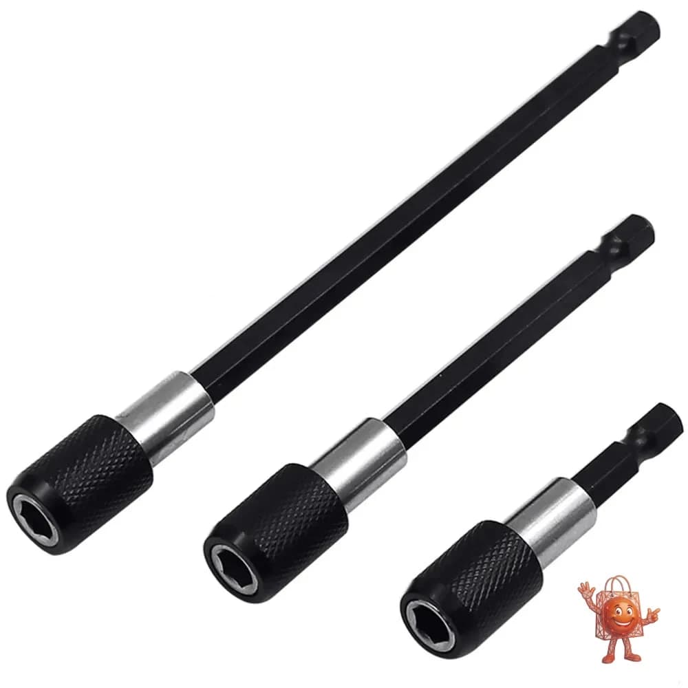 3 Extensores Magneticos para Taladro - Cambio Rapido de Puntas