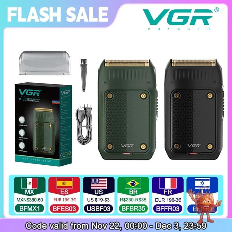 Probé esta afeitadora VGR V-353 por €7 - Mi opinión honesta