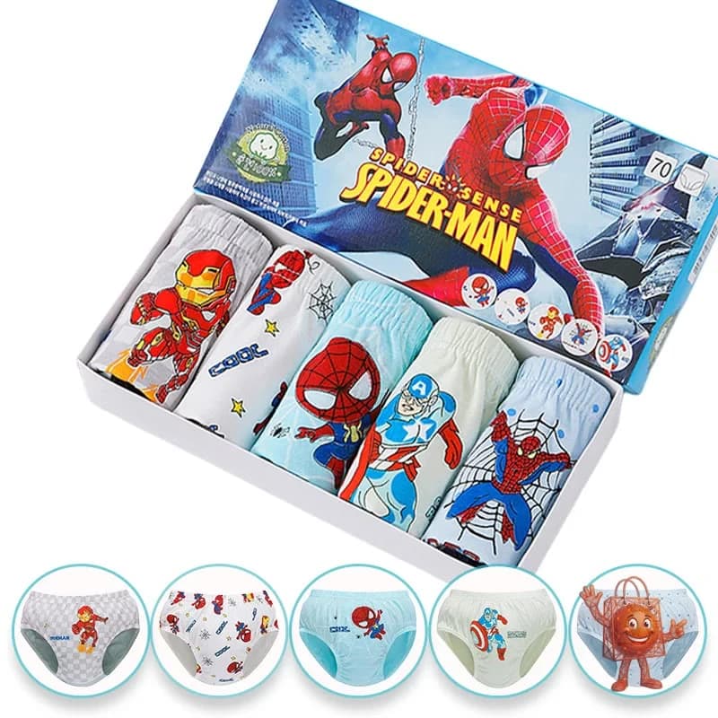 5 calzoncillos de Spider-Man para niños por menos de 6€