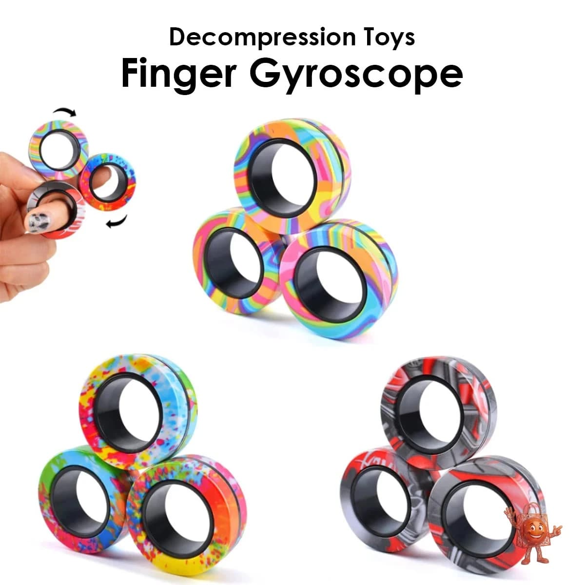 Magnetic Fidget Rings Set of 3 — Honest Review at $2.33