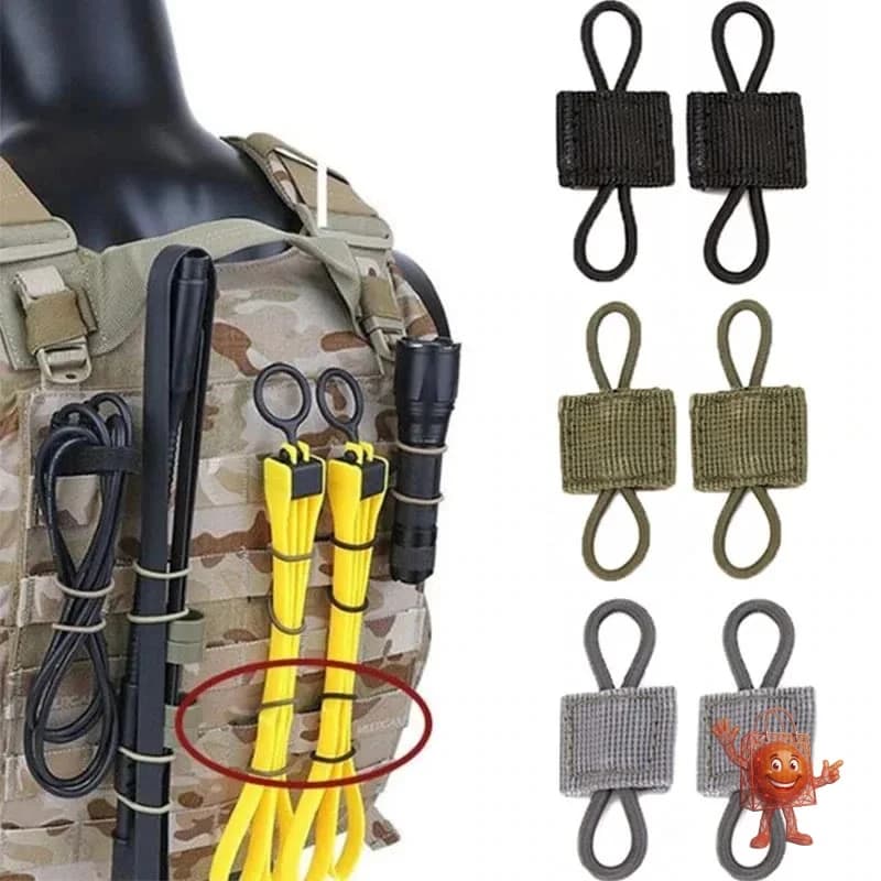 10 clips MOLLE de goma y nylon por €1.53 — ¿valen la pena?