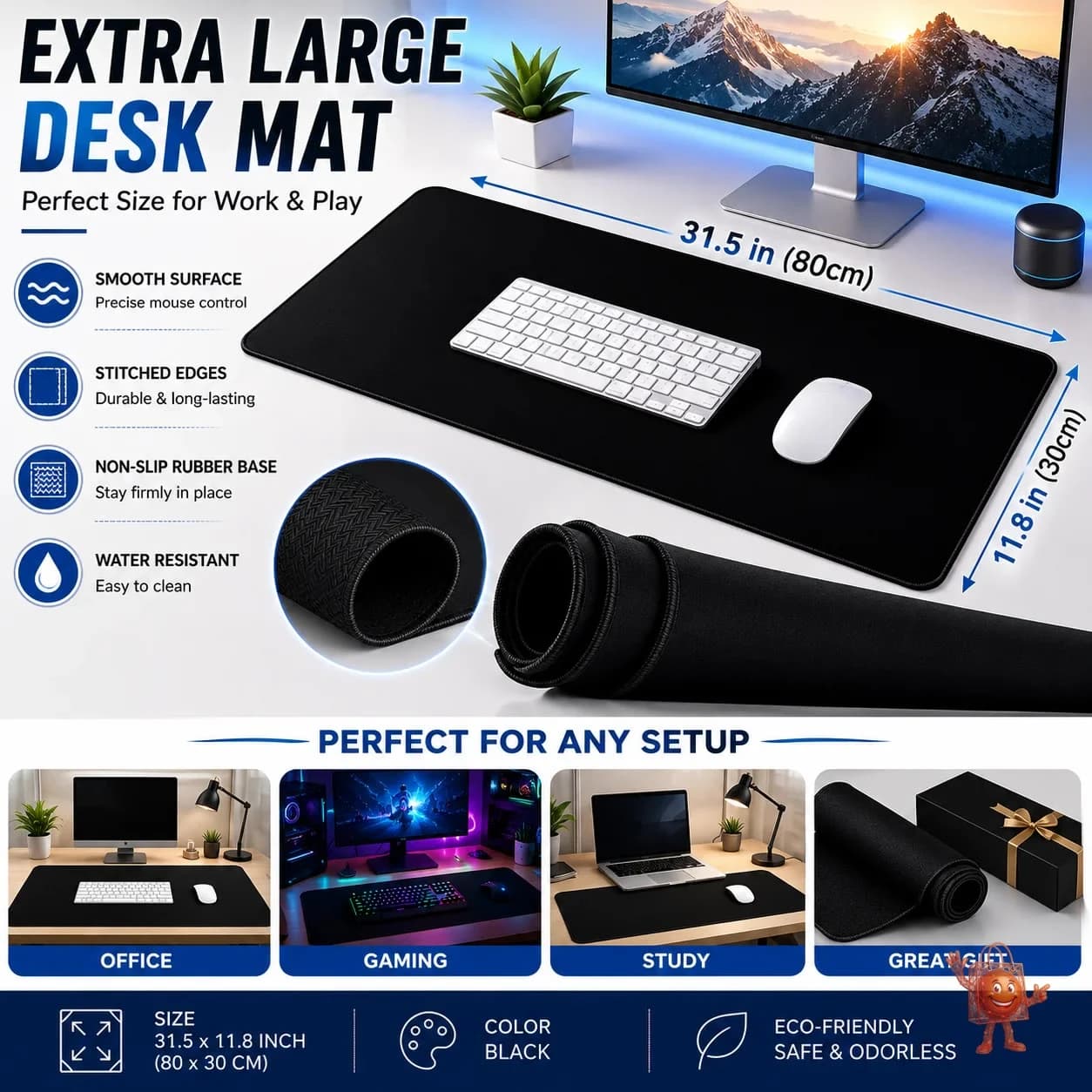 Mousepad gamer XL por menos de €9: ¿vale la pena?