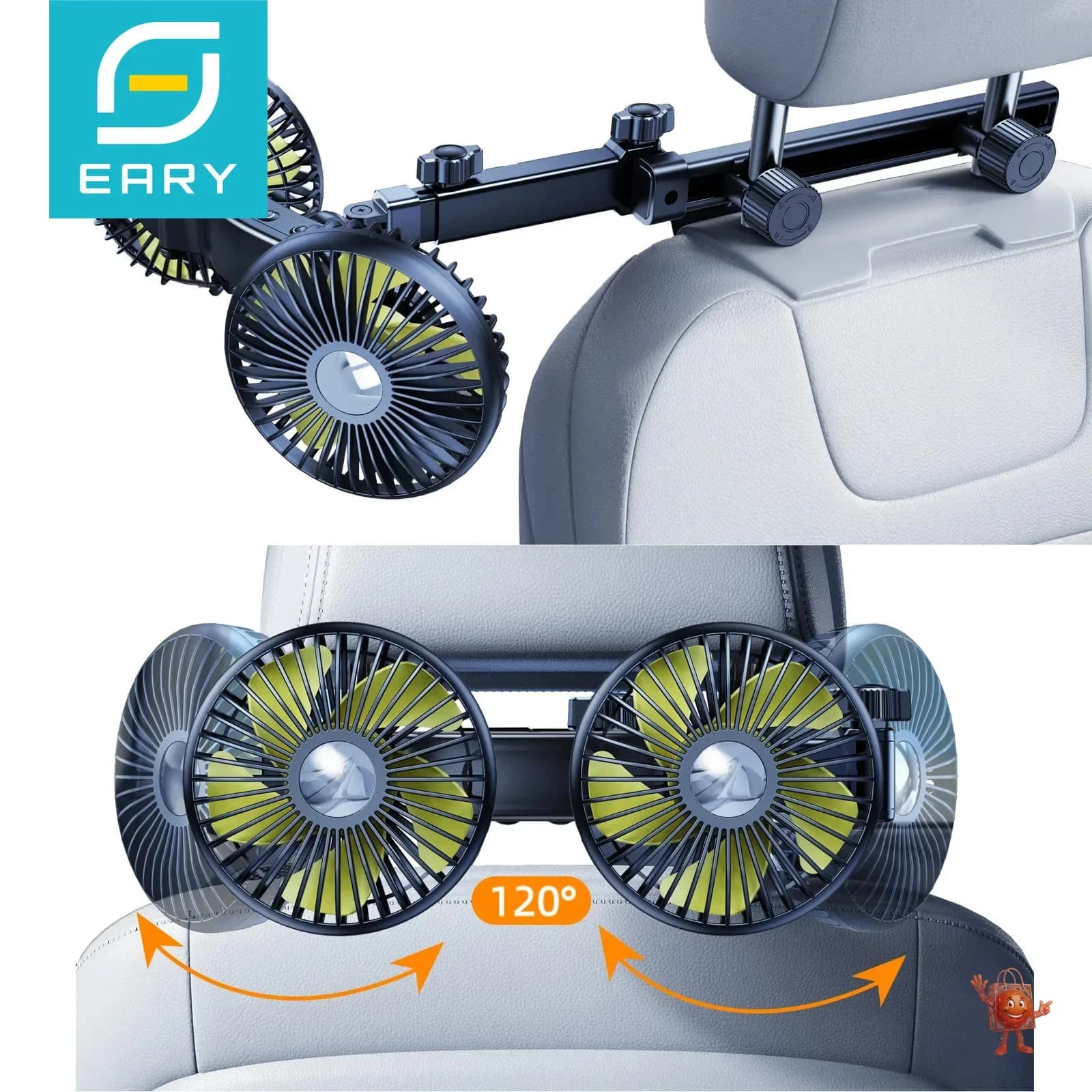 Dual Headrest Fan for Back-Seat Passengers: Honest Review