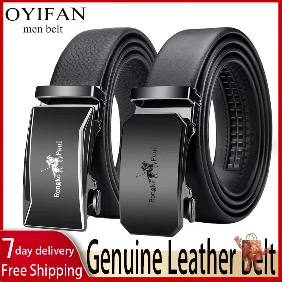A Genuine Leather Auto-Buckle Belt for Under $8 - Worth It?