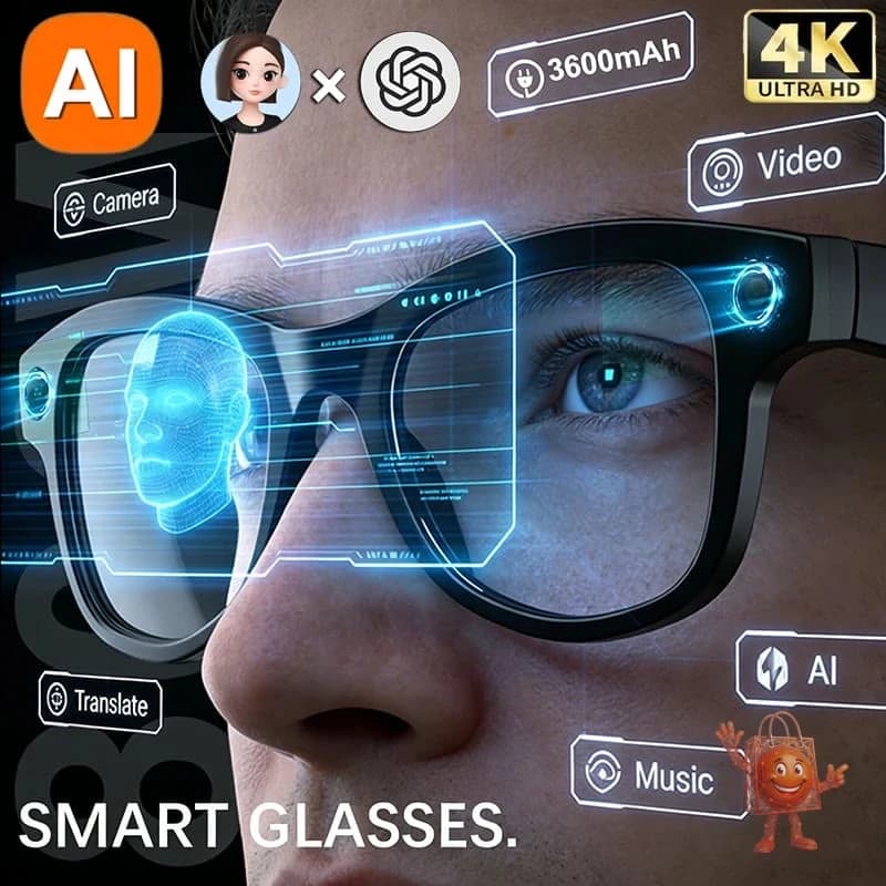 Gafas IA 4K con traductor en tiempo real por menos de €30